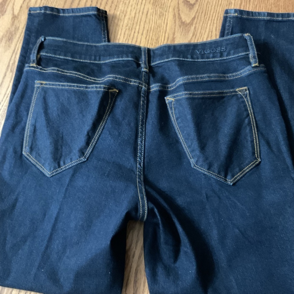 Vigoss Women's Deep Indigo straight leg tomboy size 30 waist